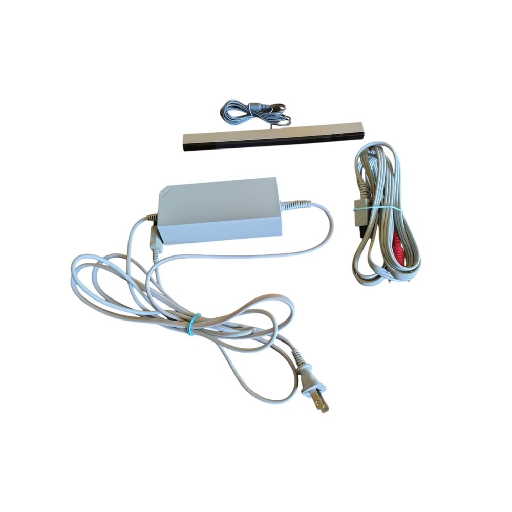Genuine OEM Original Nintendo Wii Power Cord, AV Cable, Sensor bar- TESTED‎